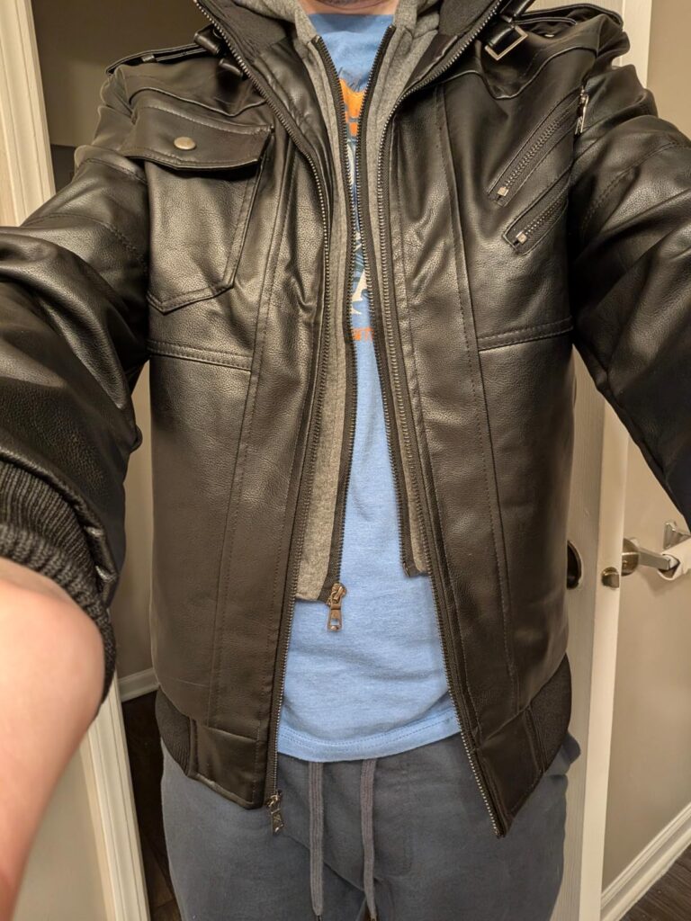 bottom of the jacket